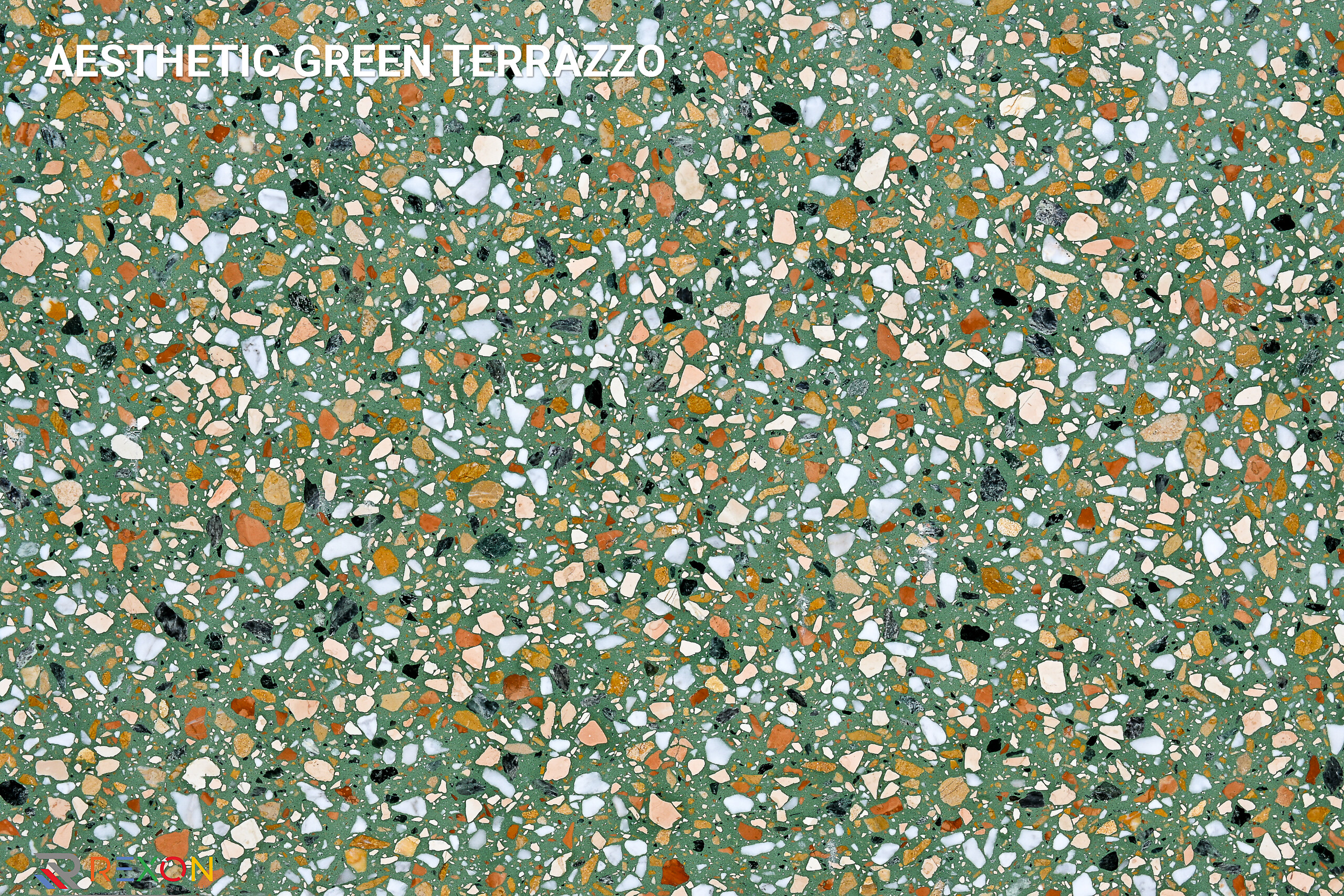 Aesthetic Green Terrazzo